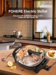 FOHERE 12-Inch Non-Stick Electric Skillet