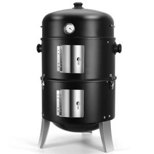 SUNLIFER 4-in-1 Charcoal Smoker Grill Combo