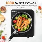 Portable Induction Cooktop with Touch Control and Timer