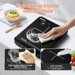 Portable Induction Cooktop with Touch Control and Timer