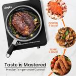 Portable Induction Cooktop with Touch Control and Timer