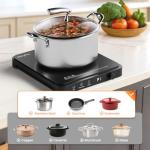 Portable Induction Cooktop with Touch Control and Timer