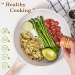 SODAY 12-Piece Nonstick Cookware Set in White