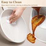 SODAY 12-Piece Nonstick Cookware Set in White