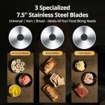 Electric Deli Meat Slicer with Adjustable Thickness