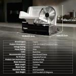 Electric Deli Meat Slicer with Adjustable Thickness