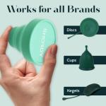 Collapsible Silicone Menstrual Cup Sterilizer Case