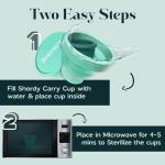 Collapsible Silicone Menstrual Cup Sterilizer Case