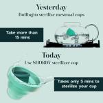 Collapsible Silicone Menstrual Cup Sterilizer Case