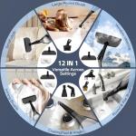 12-in-1 Powerful Handheld Steam Mop and Cleaner