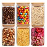 ComSaf 1.2 QT Glass Storage Containers Set of 6