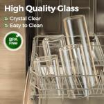 ComSaf 1.2 QT Glass Storage Containers Set of 6