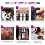 High-Speed 1000g Stainless Steel Grain Mill Grinder