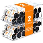 Stackable Skinny Can Organizer for Refrigerator - 2 Pack