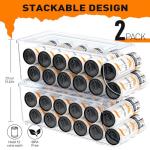 Stackable Skinny Can Organizer for Refrigerator - 2 Pack