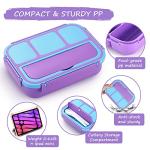 QQKO 4-Compartment Bento Lunch Box for Kids