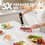 Compact Food Vacuum Sealer with 10 Bags