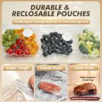 Compact Food Vacuum Sealer with 10 Bags