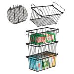Leak-Proof Stackable Freezer Organizer Bins - 4 Pack