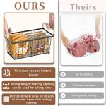 Leak-Proof Stackable Freezer Organizer Bins - 4 Pack