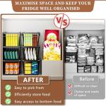 Leak-Proof Stackable Freezer Organizer Bins - 4 Pack