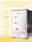 Compact 3.2 Cu.ft Mini Freezer with Removable Shelves
