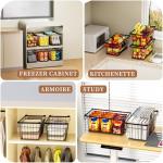 Leak-Proof Stackable Freezer Organizer Bins - 4 Pack
