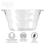 Oggi Clear Oval Party Beverage Cooler Tub