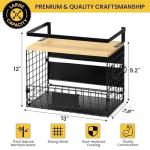 XXL Magnetic Spice Rack with Bamboo Top