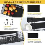 XXL Magnetic Spice Rack with Bamboo Top