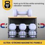 XXL Magnetic Spice Rack with Bamboo Top