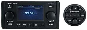 Rockville RGHR51 Bluetooth Marine Receiver with Remote