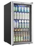 EUHOMY 128 Can Beverage Cooler with Glass Door