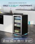EUHOMY 128 Can Beverage Cooler with Glass Door