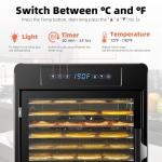 Septree 800W Digital Food Dehydrator with 10 Trays