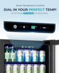 EUHOMY 128 Can Beverage Cooler with Glass Door