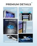 EUHOMY 128 Can Beverage Cooler with Glass Door