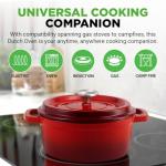 NutriChef 5-Quart Enameled Cast Iron Dutch Oven