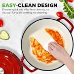 NutriChef 5-Quart Enameled Cast Iron Dutch Oven
