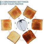 CUSIMAX Stainless Steel 4-Slice Toaster with LED Display