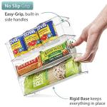 Sorbus Stackable Clear Refrigerator Organizer Bins - 6 Pack