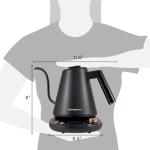 Elite Gourmet 1L Digital Stainless Steel Water Kettle
