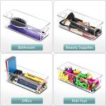 Sorbus Stackable Clear Refrigerator Organizer Bins - 6 Pack
