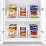Sorbus Stackable Clear Refrigerator Organizer Bins - 6 Pack