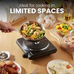 Elite Gourmet 1000W Cast Iron Electric Burner