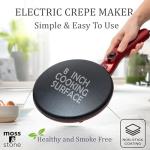 Moss & Stone 8-Inch Electric Crepe Maker
