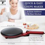 Moss & Stone 8-Inch Electric Crepe Maker