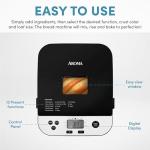 Aroma 1.5lbs Digital Bread Maker, Custom Crust