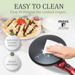 Moss & Stone 8-Inch Electric Crepe Maker