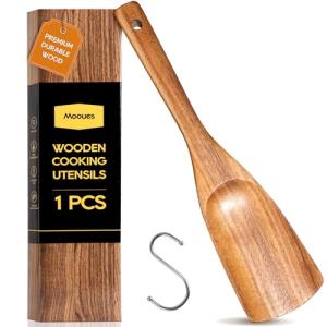 Versatile Wooden Spatula for Cooking and Serving